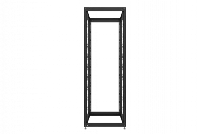 Стойка телекоммуникационная двухрамная открытая СТ-33U-800-2М-Э-Ч черная 9005