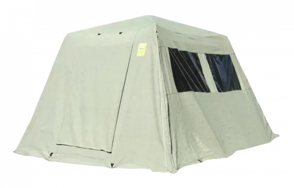 Палатка "КАБЕЛЬЩИК" (глубина 2,88м/ширина 2,31м/высота 1,63м), зеленый брезент