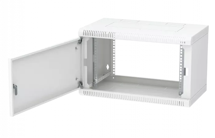 Шкаф телекоммуникационный настенный разборный 19”,6U(600x350), ШТ-НСр-6U-600-350-М дверь металл ССД