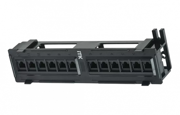 PP12-C5EU-D05 ITK Настенная патч-панель кат.5Е UTP, 12 портов (IDC Dual)