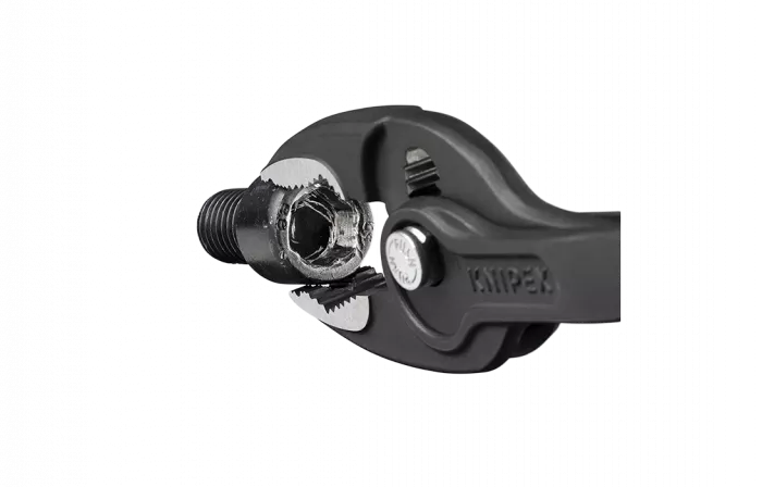 KN-8201200 TwinGrip клещи с фронтальным и боковым захватами, зев 4-22 мм, длина 200 мм, обливные ручки