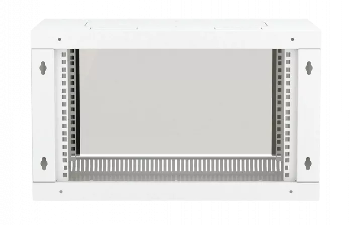 Шкаф телекоммуникационный настенный разборный 19”,6U(600x450), ШТ-НСр-6U-600-450-С дверь стекло ССД