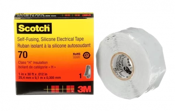 7000006225 Scotch 70, самослип. силиконовая резиновая изоляционная лента, 25мм х 9м