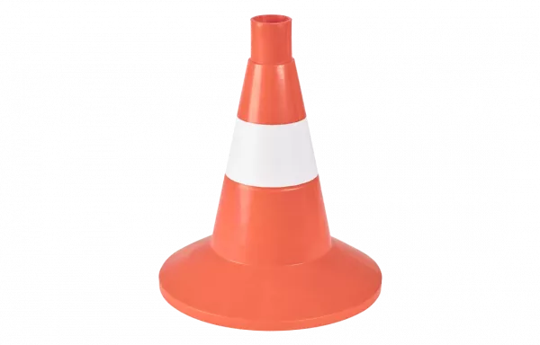 Конус сигнальный КС 1.4 с 1 белой полосой