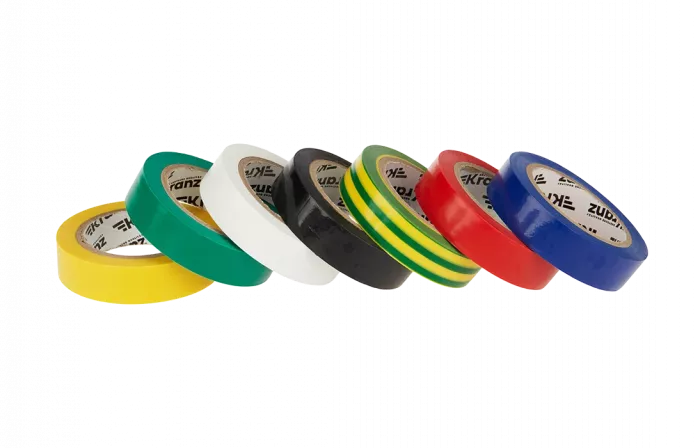KR-09-2010-E Набор изоляционных лент KRANZ 0.13х15 мм, 10 м, 7 цветов
