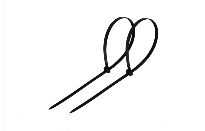 07-0121 Хомут-стяжка кабельная нейлоновая REXANT 120 x2,5 мм, черная, упаковка 100 шт.