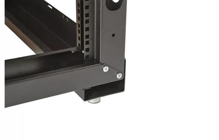 Стойка телекоммуникационная двухрамная СТ-38U-2М-К-Ч черная (комплектная) ССД