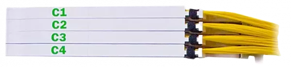 Блок кроссовый 4 модуля П КБ4-96SC-96SC/APC-96SC/APC ССД ВОКС-ФП-СТ