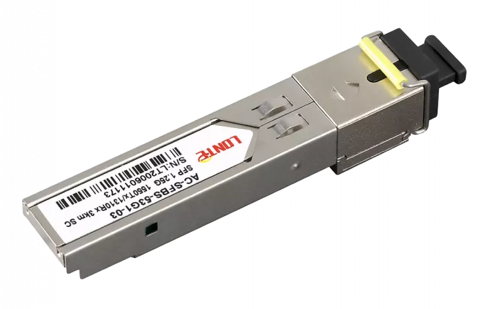 SFP WDM 1.25G Tx1550/Rx1310 3km SC DDM