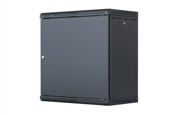 Шкаф телекоммуникационный настенный разборный со съемными боковыми стенками 19”,12U(600x450), ШТ-НСрМ-12U-600-450-М-Ч дверь металл черный