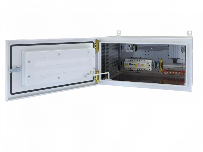 Шкаф климатический  навесной с комплектацией 19" ,6U(600x550), ШКТ-НВ-6U-600-550-КОМ-1
