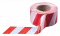 ЛО Лента оградительная штриховая 110мм 250м "Зебра", красно-белая