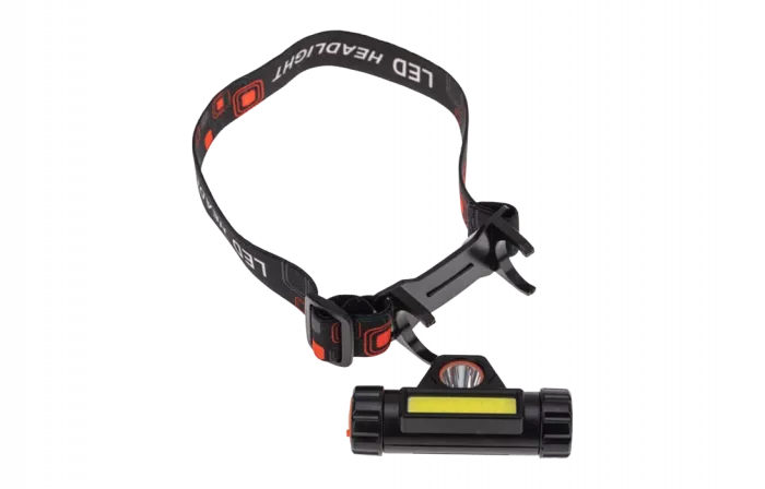 75-7839 Фонарь налобный NEW AGE, трехрежимный, поворотный, сверхлегкий, с магнитом REXANT