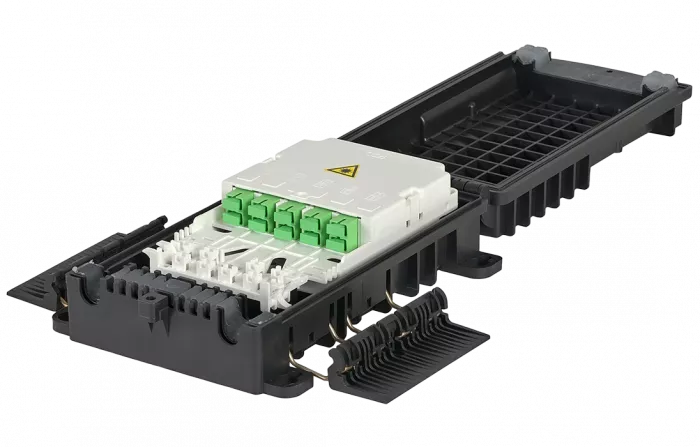 Муфта-кросс оптическая МКО-П1-М/C09-1PLC4-SC/APC-10SC-10SC/APC-2SC/APC ССД