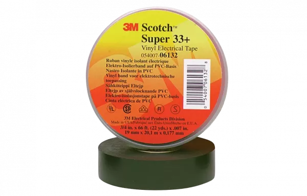 7000043003 Scotch Super 33+ изоляционная лента высшего класса, 25мм х 33м х 0,18мм