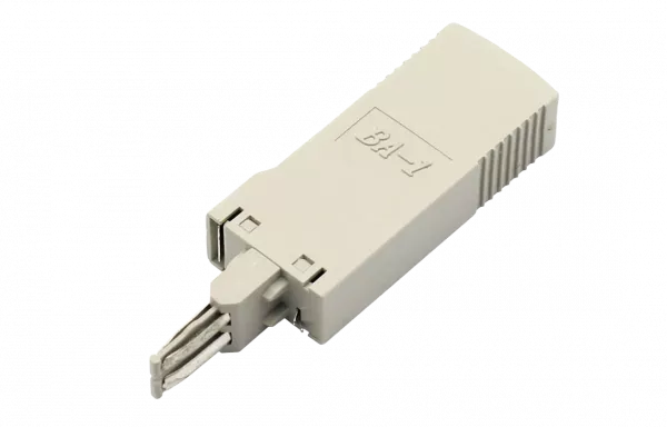 Штекер комплексной защиты с индикатором по току и напряжению, 10 шт в комплекте, без шины заземления для плинтов ПВТ