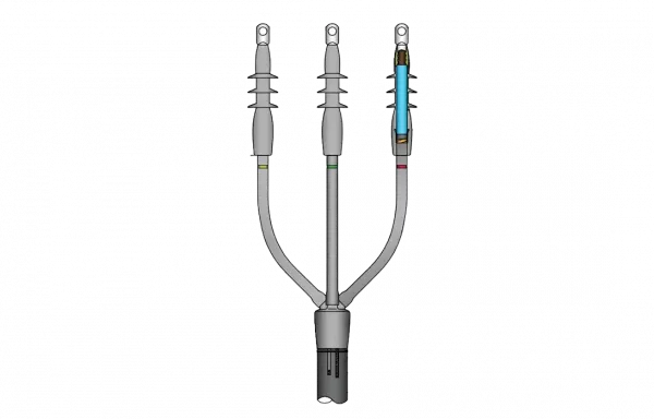 ИМАГ-Муфта-6/10-TI-3х95-150 - комплект концевой муфты холодной усадки внутренней установки для 3-жил. кабеля с изоляцией из СПЭ на 6/10 кВ, 3х95-150 мм2