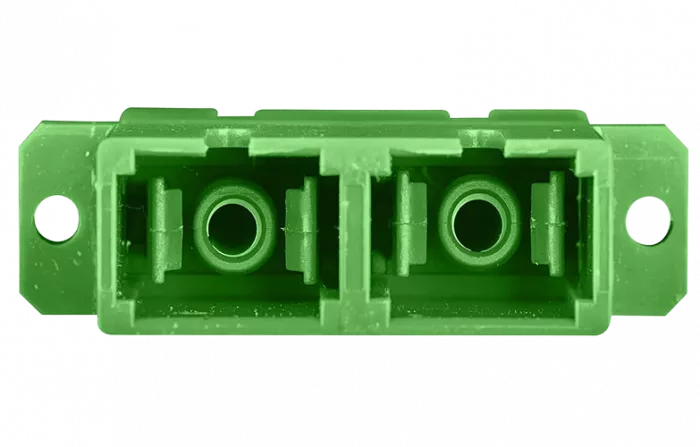 Адаптер (розетка) SC/APC SM дуплексный с фланцами