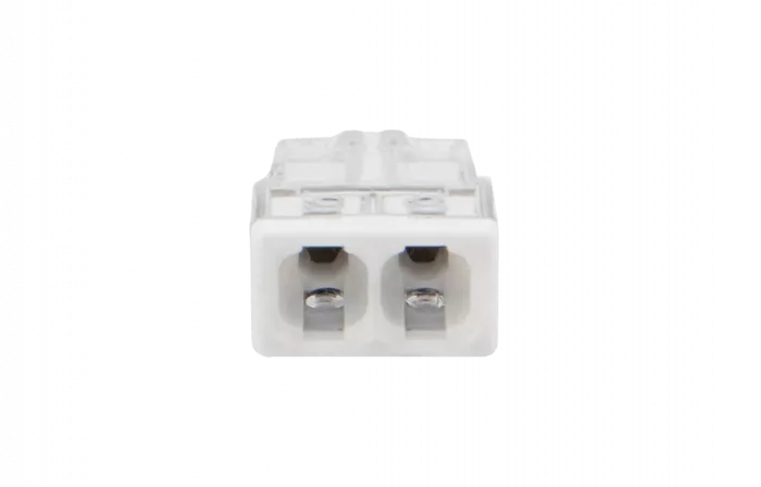 07-3211 Экспресс-клемма REXANT СМК 2273-202, 2-проводная 0.5-2.5 мм², прозрачная (100 шт./уп.)