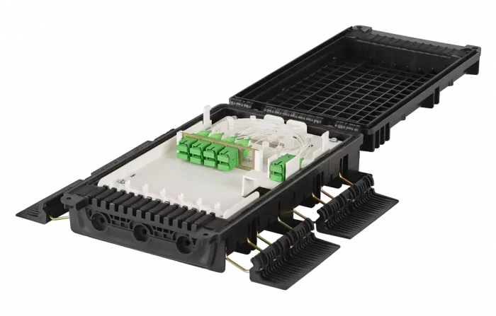 Муфта-кросс МКО-П2/С09-1PLC8-SC/APC-12SC-10SC/APC-1SC/APC ССД