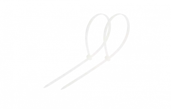 07-0080 Хомут-стяжка кабельная нейлоновая REXANT 80 x2,5 мм, белая, упаковка 100 шт.