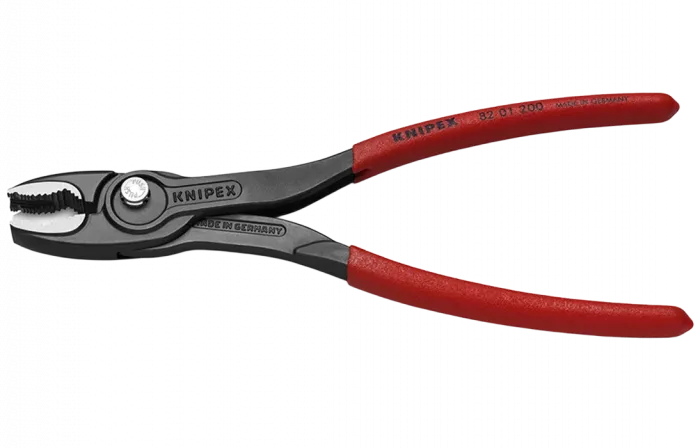 KN-8201200 TwinGrip клещи с фронтальным и боковым захватами, зев 4-22 мм, длина 200 мм, обливные ручки