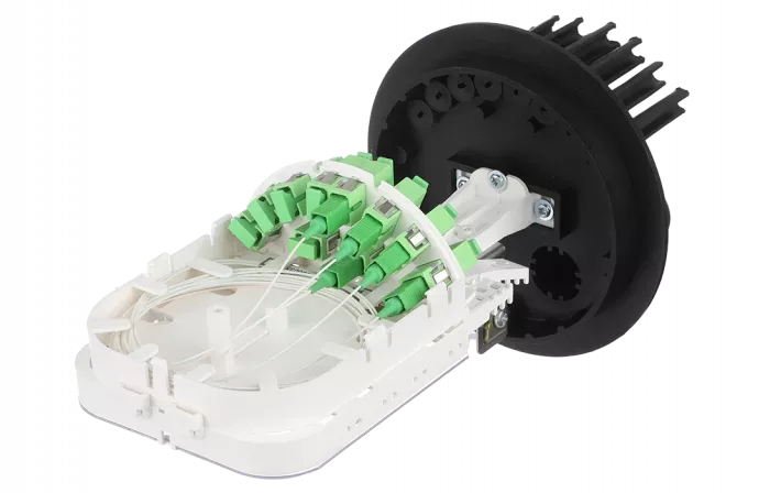 Муфта-кросс МКО-С7/СМ4-1PLC4-SC/APC-10SC-10SC/APC-1SC/APC  ССД