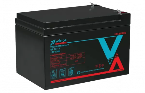 GP 12-12 Аккумуляторная батарея Vektor GP 12-12