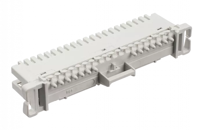 Плинт ПВТ-10Р Эконом, LSA plus, 10 пар размыкаемые контакты 0...9