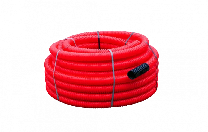 Труба ПНД гибкая для кабельной канализации д.110, 750Н, SN16, с протяжкой, 50м