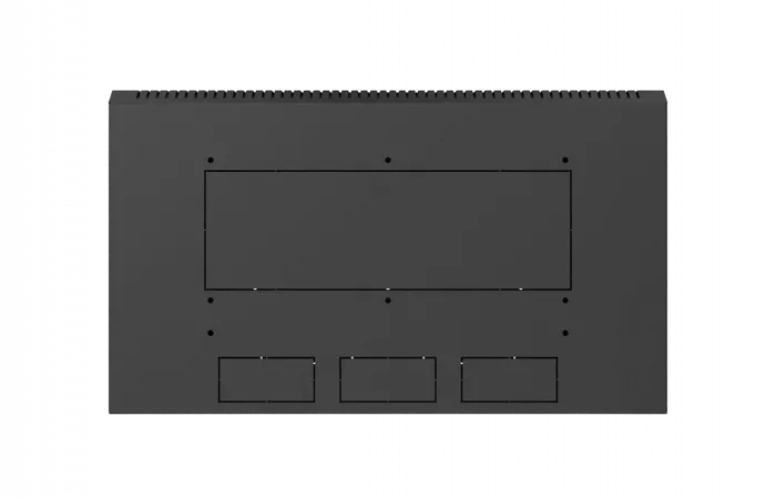 Шкаф телекоммуникационный настенный разборный черный 19”,6U(600x350), ШТ-НСр-6U-600-350-М-Ч дверь металл ССД