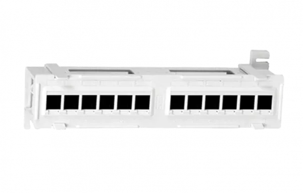 15379 Hyperline PPW-12-8P8C-C5e Патч-панель настенная, 12 портов RJ-45(8P8C), категория 5е, с подставкой