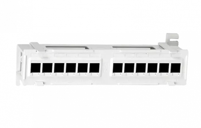 15379 Hyperline PPW-12-8P8C-C5e Патч-панель настенная, 12 портов RJ-45(8P8C), категория 5е, с подставкой