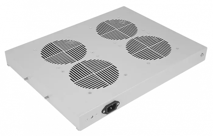 Вентиляторный модуль , 4 вентилятора с термодатчиком 35С ВМ-4-19"-Ш со шнуром ССД