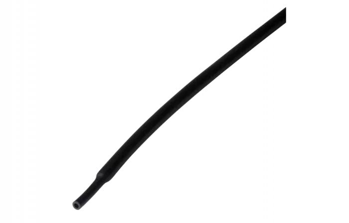 20-2006 Термоусадочная трубка REXANT 2,0/1,0 мм, черная, упаковка 50 шт. по 1 м