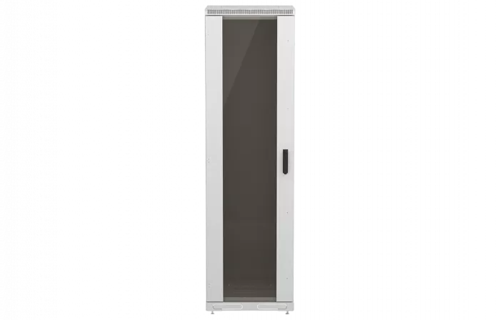 Шкаф телекоммуникационный напольный 19",42U(600x1000), ШТ-НП-42U-600-1000-С, передняя дверь стекло ССД
