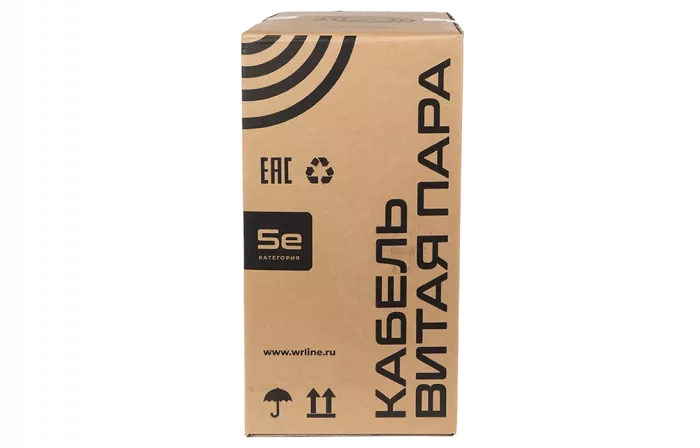 WRline WR-FTP-4P-C5E-PE-BK Кабель витая пара, экранированный F/UTP, категория 5e, 4 пары (0,50 мм), одножильный, внешний, PE, черный, 305 м