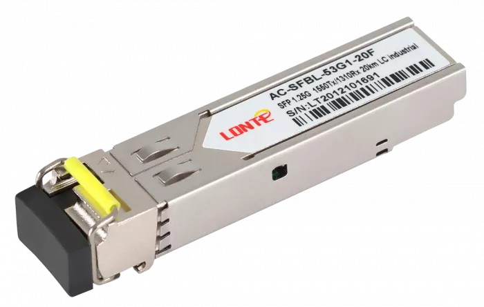 SFP WDM 1.25G Tx1550/Rx1310 20km LC DDM (industrial)