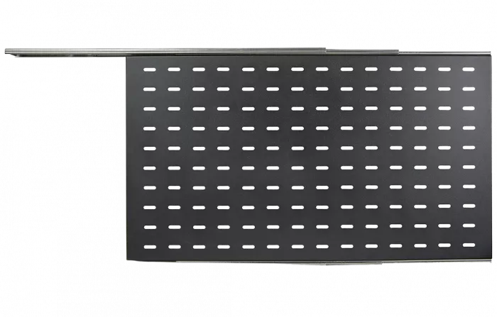 Полка перфорированная выдвижная ПВ-75(750х420) чёрная ССД