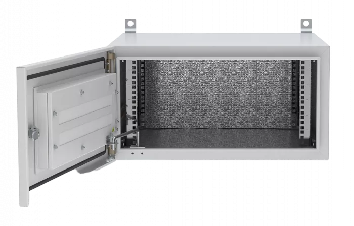 Шкаф климатический телекоммуникационный навесной 19",6U(600x350), ШКТ-НВ-6U-600-350