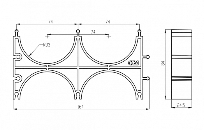 Кластер ССД-Пайп УльтраФ OD 63 мм  двойной