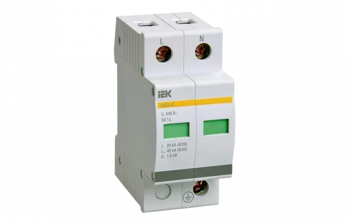 MOP20-3-C Огр-ль имп. перенапр. ОПС1-C 3P In=20kA Un=400B Im=40kA ИЭК