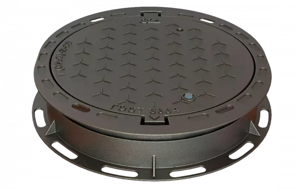 Люк плавающий ВЧШГ с ремонтной вставкой тип Т "С-250"  (КК) 2.9-60 h=170 мм (ОУЭ-600-СМ/170)