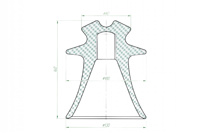 ШС-10Е Стеклянный изолятор