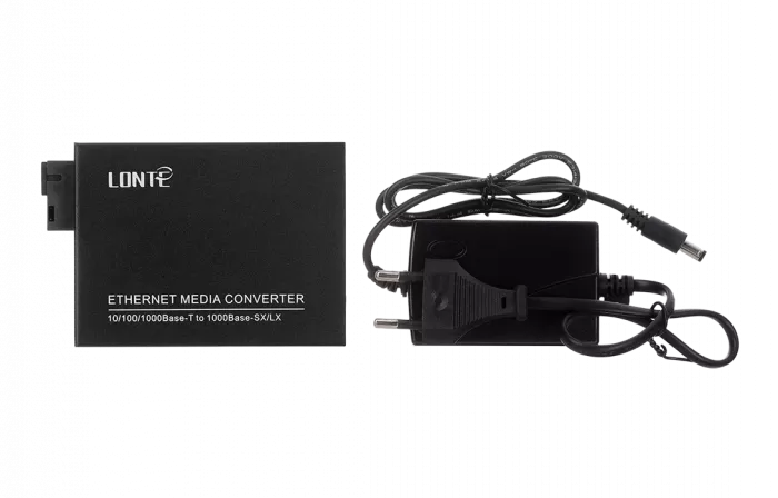 Медиаконвертер 10/100/1000M, Tx1550/Rx1310 20km, RJ45 SC