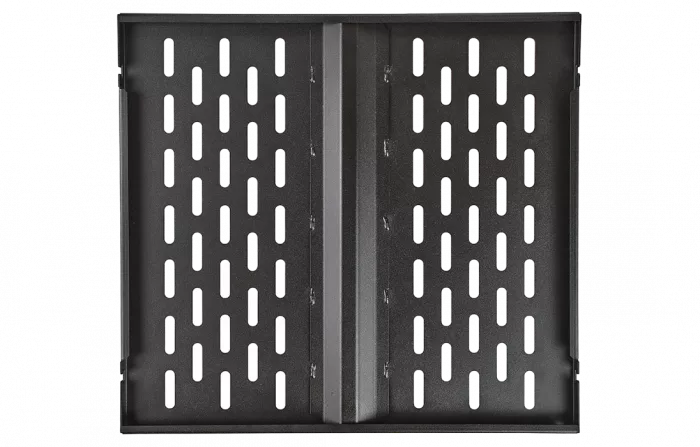 Полка стационарная перфорированная усиленная ПС-45У (450мм*490мм) черная ССД