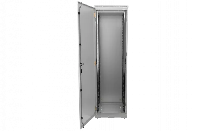 Шкаф телекоммуникационный напольный 19",42U(600x1000), ШТ-НП-42U-600-1000-М, передняя дверь металл ССД