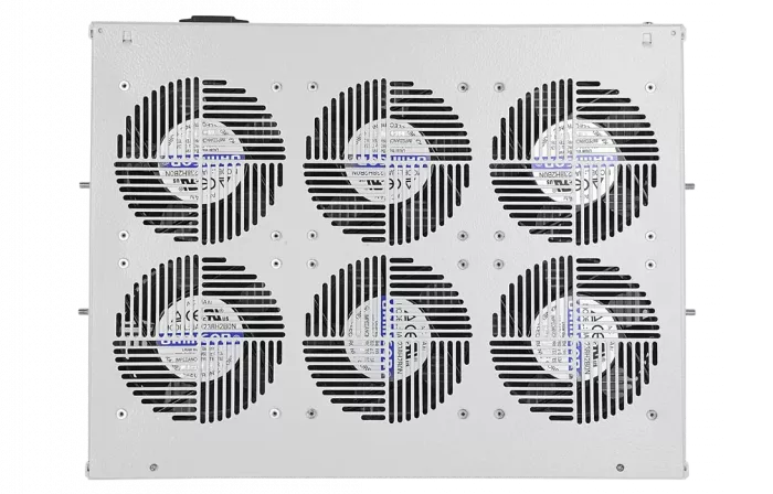Вентиляторный модуль , 6 вентилятора с термодатчиком без шнура питания 35С ВМ-6-19" ССД