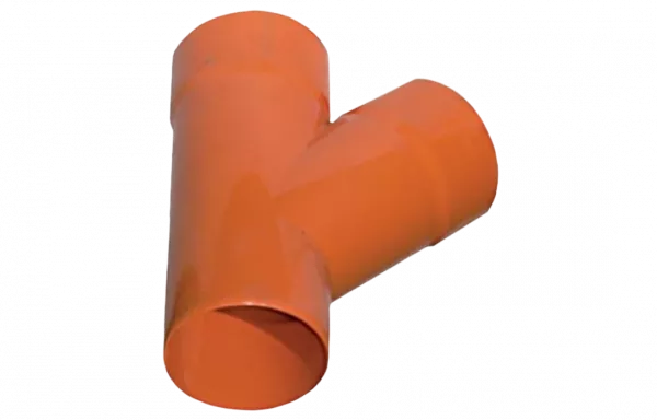 019200 Тройник для двустенных труб 45°, полипропилен, d=200мм