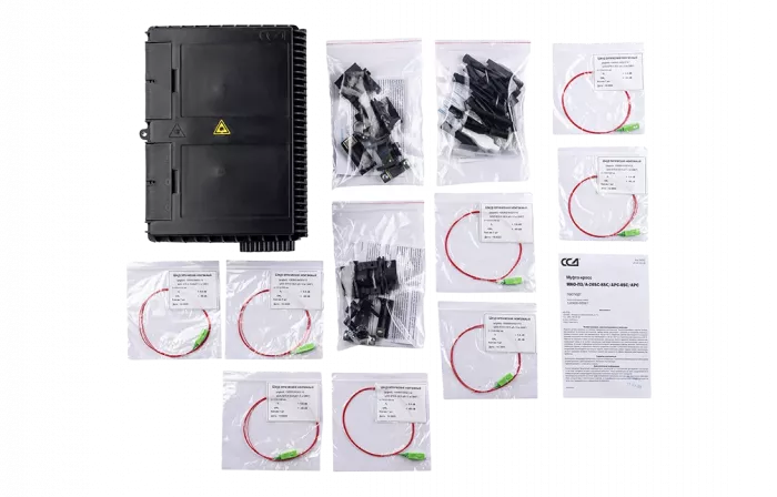 Муфта-кросс оптическая МКО-П3/C09-20SC-8SC/APC -8SC/APC ССД